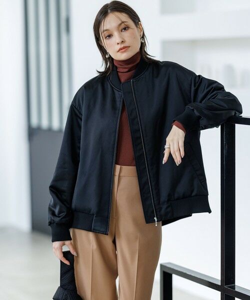 L size ONWARD(大きいサイズ) / エルサイズオンワード ニット・セーター | 【新色追加】エクストラファインメリノリブ タートルネックプルオーバー | 詳細22