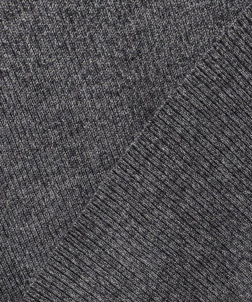 L size ONWARD(大きいサイズ) / エルサイズオンワード カーディガン・ボレロ | 【洗える】 エクストラファインメリノリブ Vネックカーディガン | 詳細9
