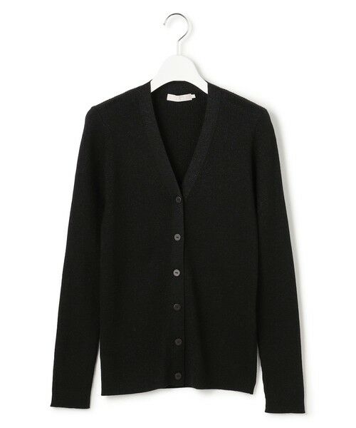 L size ONWARD(大きいサイズ) / エルサイズオンワード カーディガン・ボレロ | 【洗える】 エクストラファインメリノリブ Vネックカーディガン | 詳細15