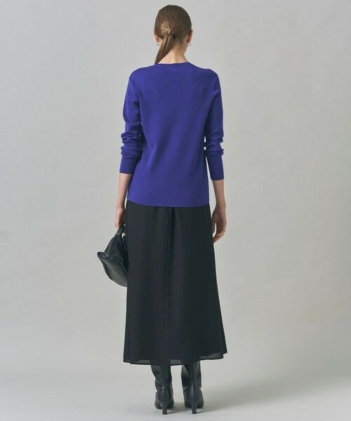 L size ONWARD(大きいサイズ) / エルサイズオンワード ニット・セーター | 【洗える】 エクストラファインメリノ クルーネックプルオーバー | 詳細3