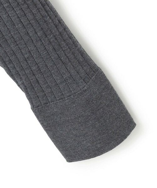 L size ONWARD(大きいサイズ) / エルサイズオンワード ニット・セーター | 【洗える】エクストラファインメリノリブ ヘンリーネック プルオーバー | 詳細5