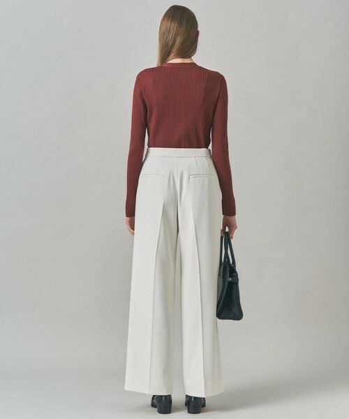 L size ONWARD(大きいサイズ) / エルサイズオンワード ニット・セーター | 【洗える】エクストラファインメリノリブ ヘンリーネック プルオーバー | 詳細14