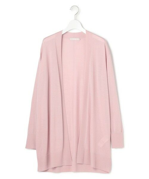 L size ONWARD(大きいサイズ) / エルサイズオンワード カーディガン・ボレロ | 【洗える】コンパクトファインウール ロングカーディガン | 詳細5