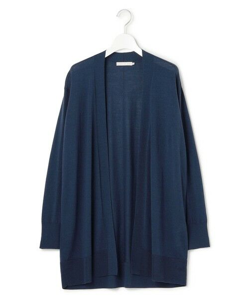 L size ONWARD(大きいサイズ) / エルサイズオンワード カーディガン・ボレロ | 【洗える】コンパクトファインウール ロングカーディガン | 詳細16