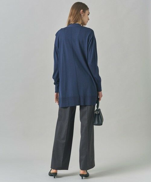 L size ONWARD(大きいサイズ) / エルサイズオンワード カーディガン・ボレロ | 【洗える】コンパクトファインウール ロングカーディガン | 詳細15