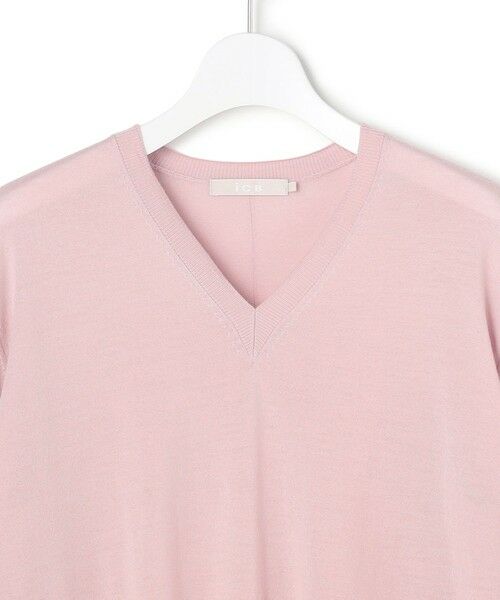 L size ONWARD(大きいサイズ) / エルサイズオンワード ニット・セーター | 【洗える】コンパクトファインウール Vネックニット | 詳細9