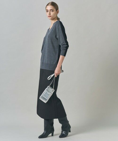 L size ONWARD(大きいサイズ) / エルサイズオンワード ニット・セーター | 【洗える】コンパクトファインウール Vネックニット | 詳細19