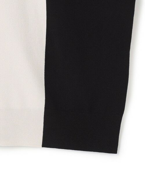 L size ONWARD(大きいサイズ) / エルサイズオンワード ニット・セーター | 【洗える】マットヴィスコースポリエステル ブロッキングニット | 詳細6