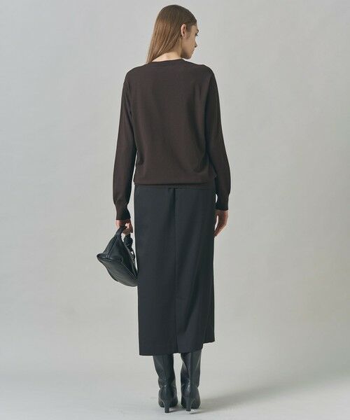 L size ONWARD(大きいサイズ) / エルサイズオンワード ニット・セーター | 【洗える】マットヴィスコースポリエステル ブロッキングニット | 詳細10