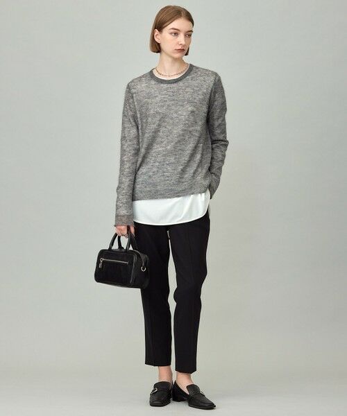 L size ONWARD(大きいサイズ) / エルサイズオンワード ニット・セーター | 【洗える】 シルキーシアーモヘヤ ニットプルオーバー | 詳細2