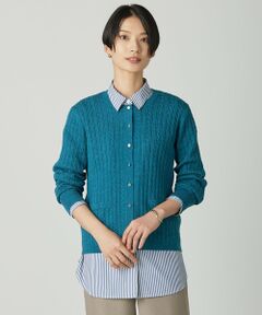 L size ONWARD(大きいサイズ) / エルサイズオンワード カーディガン・ボレロ | KNIT BASIC クルーネック カーディガン