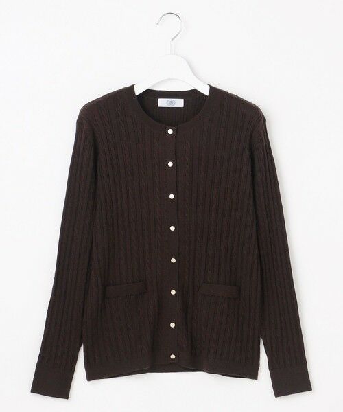 L size ONWARD(大きいサイズ) / エルサイズオンワード カーディガン・ボレロ | KNIT BASIC クルーネック カーディガン | 詳細16