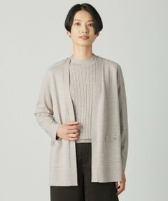 L size ONWARD(大きいサイズ) / エルサイズオンワード カーディガン・ボレロ | KNIT BASIC ロング カーディガン