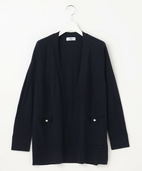 L size ONWARD(大きいサイズ) / エルサイズオンワード カーディガン・ボレロ | KNIT BASIC ロング カーディガン | 詳細4