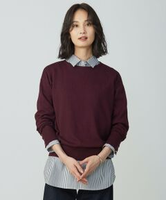 L size ONWARD(大きいサイズ) / エルサイズオンワード ニット・セーター | Cotton Wool ボートネック ニット