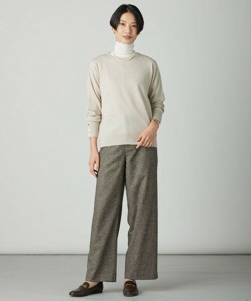 L size ONWARD(大きいサイズ) / エルサイズオンワード ニット・セーター | Cotton Wool ボートネック ニット | 詳細1