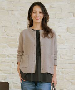 L size ONWARD(大きいサイズ) / エルサイズオンワード カーディガン・ボレロ | BOUCLE ニット アウター