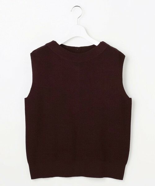 L size ONWARD(大きいサイズ) / エルサイズオンワード ベスト | DRALON MERINO ニット ベスト | 詳細6