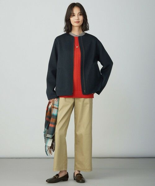 L size ONWARD(大きいサイズ) / エルサイズオンワード ニット・セーター | WORETED WOOL BLEND クルーネック ニット | 詳細2