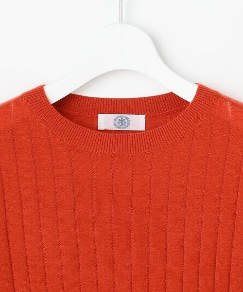 L size ONWARD(大きいサイズ) / エルサイズオンワード ニット・セーター | WORETED WOOL BLEND クルーネック ニット | 詳細5