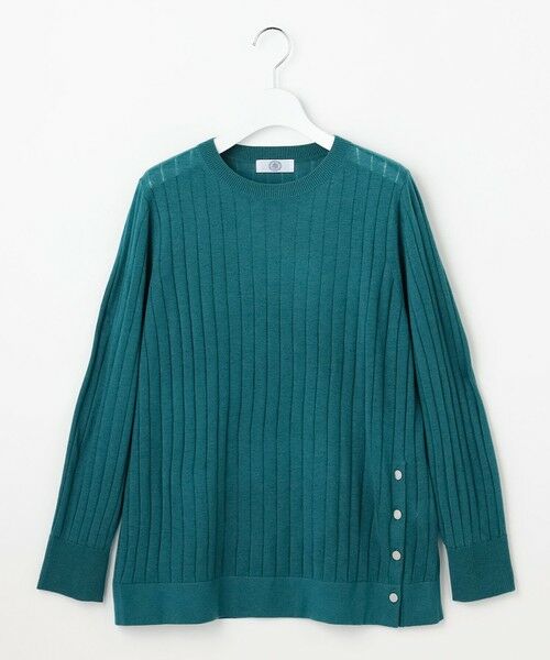 L size ONWARD(大きいサイズ) / エルサイズオンワード ニット・セーター | WORETED WOOL BLEND クルーネック ニット | 詳細17