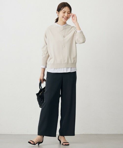 L size ONWARD(大きいサイズ) / エルサイズオンワード ニット・セーター | VIGODA ドルマンスリーブ ニット | 詳細9