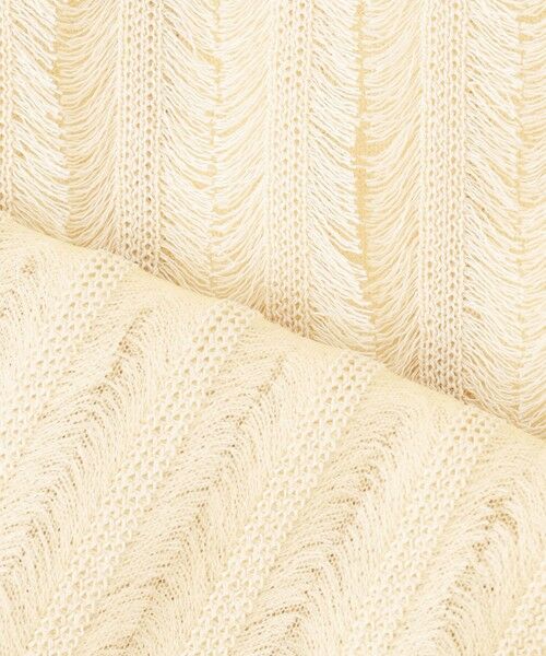 L size ONWARD(大きいサイズ) / エルサイズオンワード ニット・セーター | 【SLOW/一部店舗限定】フリンジニット ジレ | 詳細8