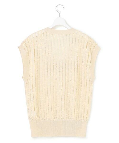 L size ONWARD(大きいサイズ) / エルサイズオンワード ニット・セーター | 【SLOW/一部店舗限定】フリンジニット ジレ | 詳細4