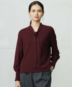 L size ONWARD(大きいサイズ) / エルサイズオンワード ニット・セーター | レーヨンストレッチブラウスライク ニット