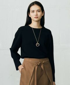 L size ONWARD(大きいサイズ) / エルサイズオンワード ニット・セーター | 【カタログ掲載】レーヨンストレッチベーシックシルエット ニット