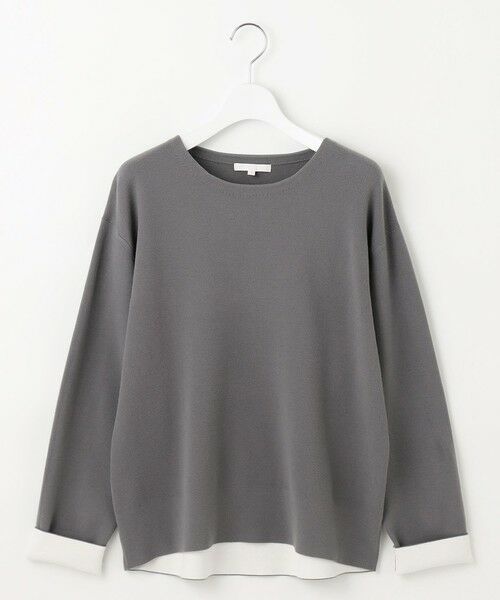 L size ONWARD(大きいサイズ) / エルサイズオンワード ニット・セーター | 【カタログ掲載】レーヨンストレッチベーシックシルエット ニット | 詳細4
