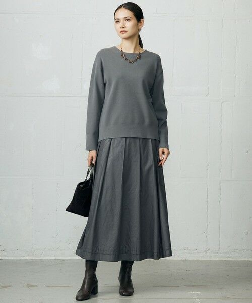 L size ONWARD(大きいサイズ) / エルサイズオンワード ニット・セーター | 【カタログ掲載】レーヨンストレッチベーシックシルエット ニット | 詳細2