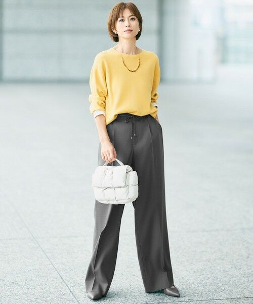 L size ONWARD(大きいサイズ) / エルサイズオンワード ニット・セーター | 【カタログ掲載】レーヨンストレッチベーシックシルエット ニット | 詳細7