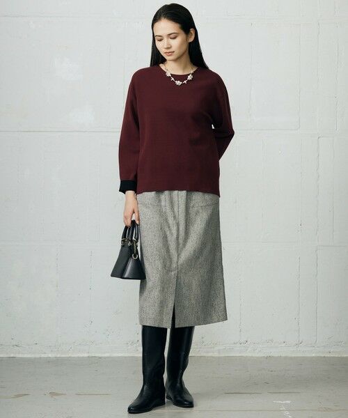L size ONWARD(大きいサイズ) / エルサイズオンワード ニット・セーター | 【カタログ掲載】レーヨンストレッチベーシックシルエット ニット | 詳細14