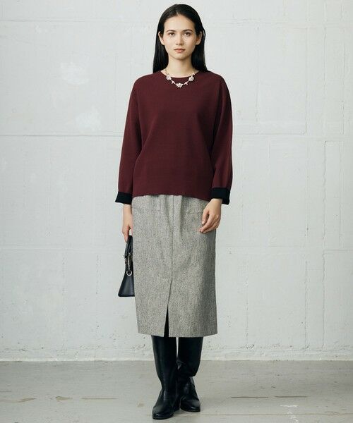 L size ONWARD(大きいサイズ) / エルサイズオンワード ニット・セーター | 【カタログ掲載】レーヨンストレッチベーシックシルエット ニット | 詳細15