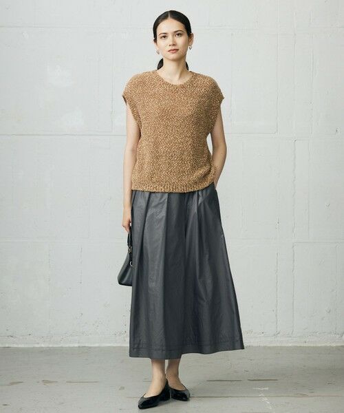 L size ONWARD(大きいサイズ) / エルサイズオンワード ベスト | 【カタログ掲載】ラメファンシーツイードニット ベスト | 詳細6