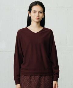 L size ONWARD(大きいサイズ) / エルサイズオンワード ニット・セーター | 【カタログ掲載】ファインウールカシミヤドルマンシルエット ニット