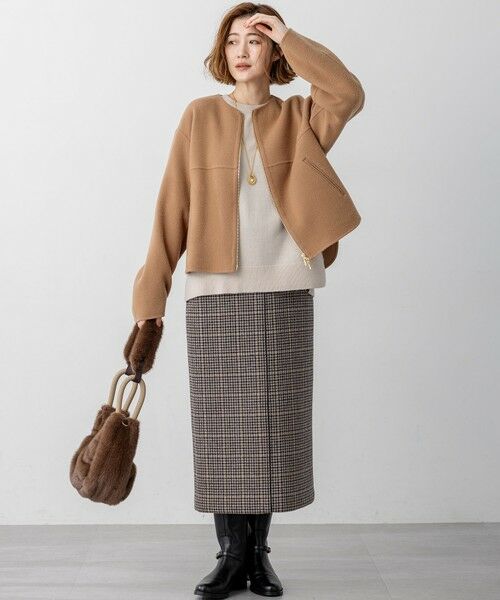 L size ONWARD(大きいサイズ) / エルサイズオンワード ニット・セーター | 【見上愛さん着用/Oggi・STORY掲載】ピュアカシミヤ クルーネック ニット | 詳細3