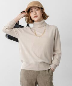 L size ONWARD(大きいサイズ) / エルサイズオンワード ニット・セーター | 【滝沢眞規子さん着用/Oggi掲載/洗える】ピュアカシミヤ タートルネック ニット