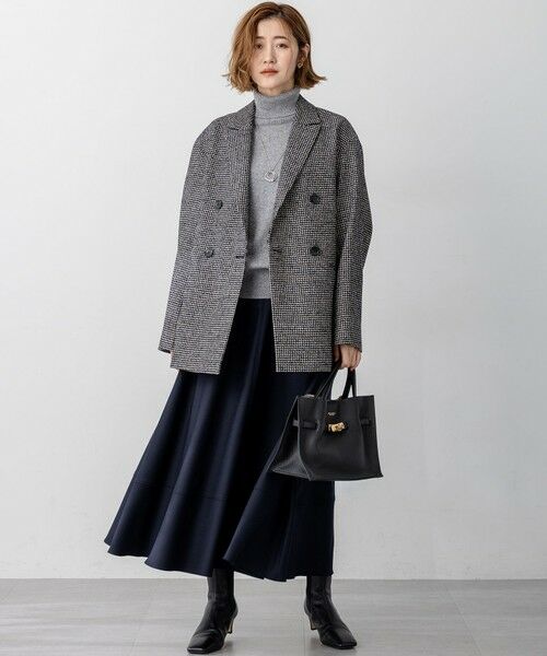 L size ONWARD(大きいサイズ) / エルサイズオンワード ニット・セーター | 【滝沢眞規子さん着用/Oggi掲載/洗える】ピュアカシミヤ タートルネック ニット | 詳細5