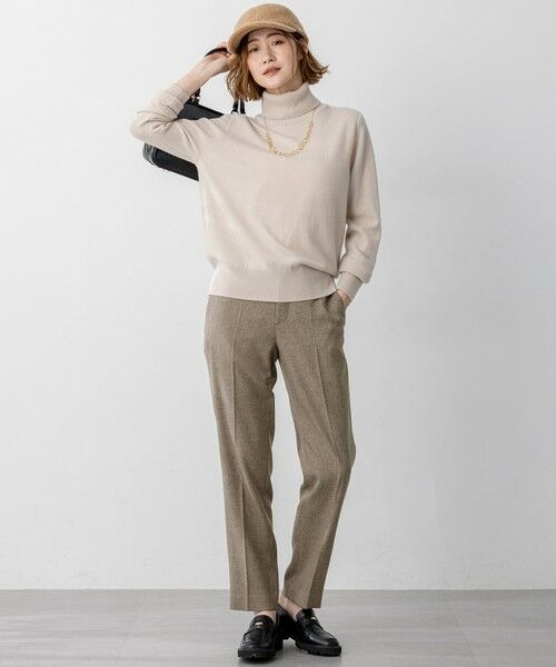 L size ONWARD(大きいサイズ) / エルサイズオンワード ニット・セーター | 【滝沢眞規子さん着用/BAILA掲載/洗える】ピュアカシミヤ タートルネック ニット | 詳細21