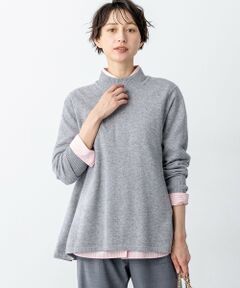 L size ONWARD(大きいサイズ) / エルサイズオンワード ニット・セーター | 【洗える】ピュアカシミヤ フレア ニット