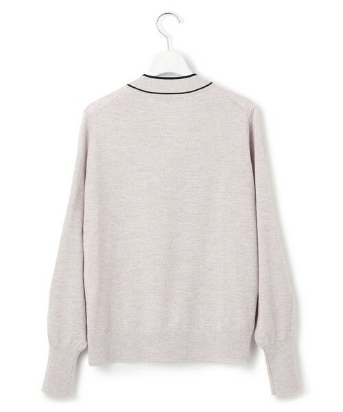 L size ONWARD(大きいサイズ) / エルサイズオンワード ニット・セーター | 【洗える】ウーステッドウール ボウタイ ニット | 詳細9