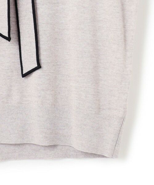 L size ONWARD(大きいサイズ) / エルサイズオンワード ニット・セーター | 【洗える】ウーステッドウール ボウタイ ニット | 詳細12