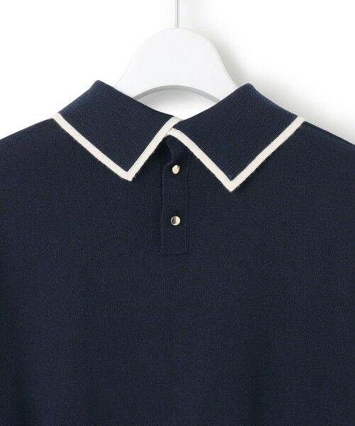 L size ONWARD(大きいサイズ) / エルサイズオンワード ニット・セーター | 【洗える】ウーステッドウール ポロニット | 詳細10