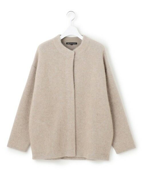 L size ONWARD(大きいサイズ) / エルサイズオンワード その他アウター | 【見上愛さん着用】ラクーンブレンドダブルフェイス ニット アウター | 詳細13