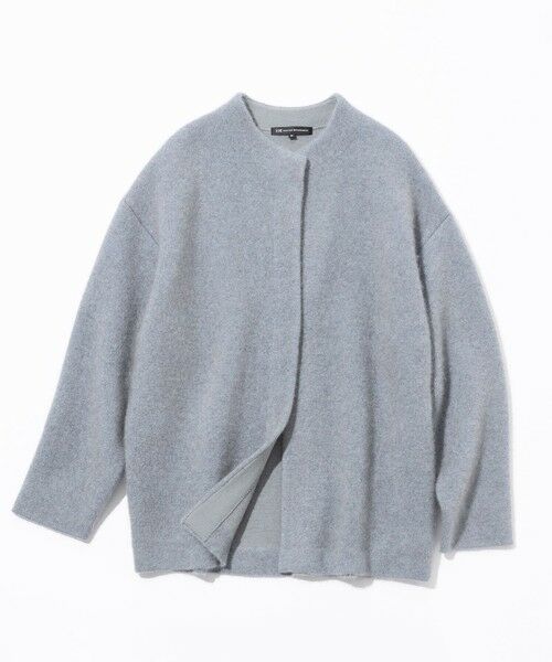 L size ONWARD(大きいサイズ) / エルサイズオンワード その他アウター | 【見上愛さん着用】ラクーンブレンドダブルフェイス ニット アウター | 詳細17