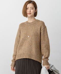 L size ONWARD(大きいサイズ) / エルサイズオンワード ニット・セーター | 【洗える】マーブルルレックスリリー バルキーニット