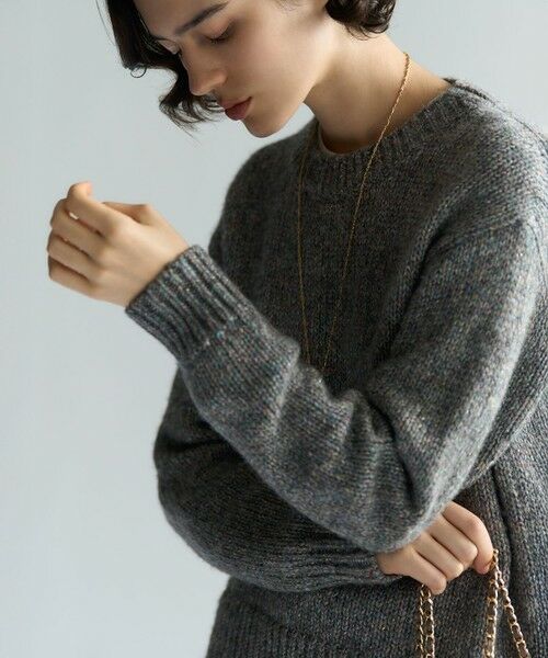 L size ONWARD(大きいサイズ) / エルサイズオンワード ニット・セーター | 【洗える】マーブルルレックスリリー バルキーニット | 詳細1