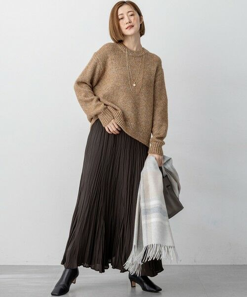 L size ONWARD(大きいサイズ) / エルサイズオンワード ニット・セーター | 【洗える】マーブルルレックスリリー バルキーニット | 詳細9